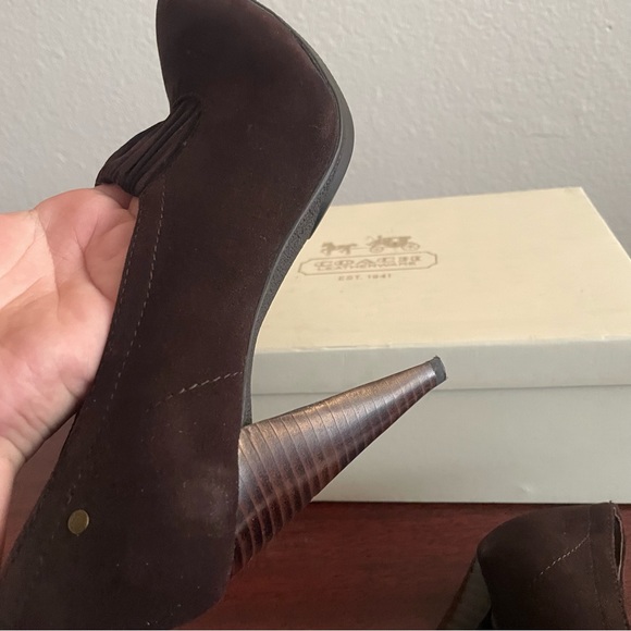 Coach Andra Brown Chocolate Oxford Pumps Booties - Picture 11 of 12